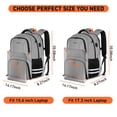 thumbnail image 2 of Mochila de gimnasio Ytonet para hombre y mujer con compartimento para zapatos, 2 of 9