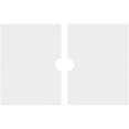 thumbnail image 4 of 28"W x 18 5/8"H x 3"ID x 9 3/4"C x 1"P Beaux Architectural Grade PVC Contemporary Ceiling Medallion, Two Piece, 4 of 11
