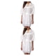 thumbnail image 4 of Qarigey Camisón de encaje de manga corta para mujer, lencería Sexy, camisón de luna de miel, ropa de dormir, vestido largo, ropa interior S S 2Conjunto, 4 of 6