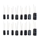 500pcs Electrolytic Capacitor Assortment Kit - 0.1uf To 1000uf, 10V-50V, 24 Values, In Storage Box