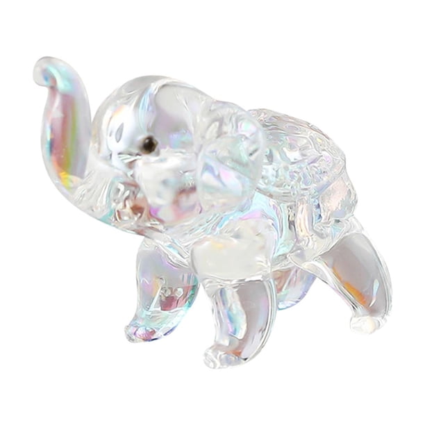 Figura de elefante Escultura animal Linda mini colección Regalos de inauguración de la casa para de colores