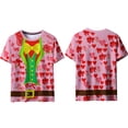 thumbnail image 6 of VBTAPA Mens Short Sleeve T-Shirt 3D Creative Print Crewneck Tops Valentines Day Graphic Tees Pink L, 6 of 7