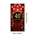 thumbnail image 1 of 40th Golden Anniversary Celebration Banner Backdrop Sparkling Lights Ribbon Background Party Décor Corporate Events Milestone Celebration, 1 of 3
