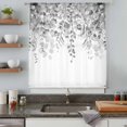 thumbnail image 5 of Grey Botanical Sheer Curtains 72 Inches Long, Weeping Eucalyptus Leaves Watercolor Light Filering Curtains, Breathable Simi Curtain Privacy Drapes for Living Room Bedroom Lightweight Window Treatment, 5 of 9