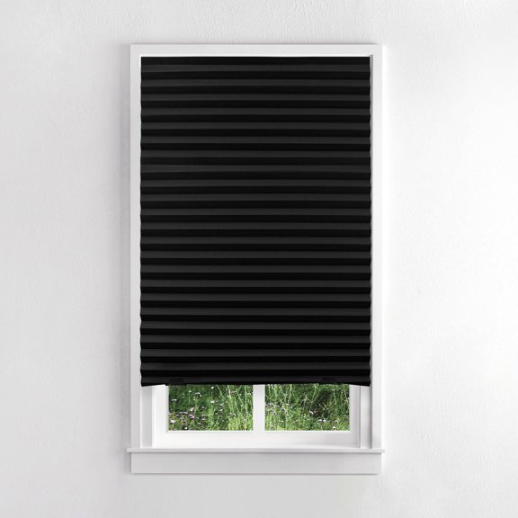 Store en papier plissé sans cordon Mainstays, noir, 91 cm x 183 cm