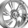 thumbnail image 4 of 24x11 Dropstars 658BS Brushed Silver Wheel 6x5.5 (40mm), 4 of 5