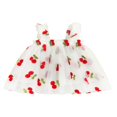 thumbnail image 1 of EIMELI Été Jolie Bébé Filles Robe Douce Bretelles Fleurs Sans Manches Imprimé Dentelle Tutu Robe Rose Marguerite 1-2 Ans, 1 of 7