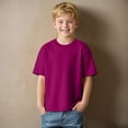 thumbnail image 2 of Splozh Toddler Fall Clothes Boys Shirts Short Sleeve Shirts for Boys Cotton T-Shirts Kids Toddler Tshirts Tees Clothes Summer Tops,Wine,9-10 Years, 2 of 8