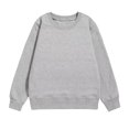 thumbnail image 5 of Cethrio Kids Boys Girls Toddlers Long Sleeve Sweatshirt Round Neck Pullover Casual Gray Tops Size 11 Years, 5 of 5