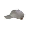 thumbnail image 3 of NYfashion101 Unisex Adjustable PU Leather Precurved Bill Baseball Cap Hat - CC Gray, 3 of 4