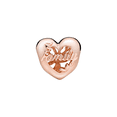 thumbnail image 3 of 925 Sterling Silver Rose Gold Family Tree Heart Charm Bead for Bracelet Charms Bangle Pendant Jewelry, 3 of 4