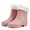 Pink, variant on AUXDIQ Wellington Boots Women Mid-calf Wellies Waterproof Rain Boots Outdoor Garden Shoes