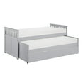 thumbnail image 3 of Lexicon Orion 81.5" Transitional Wood Twin/Twin Bed with Twin Trundle in Gray, 3 of 7