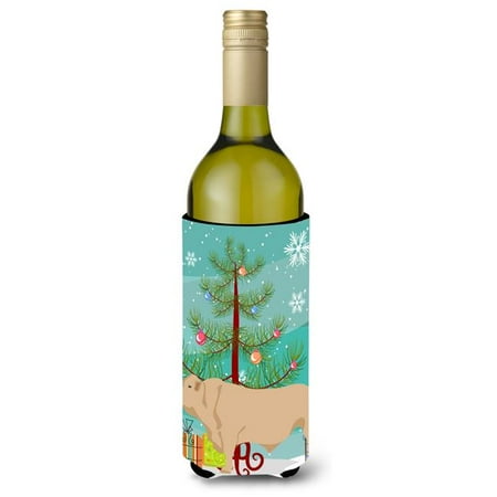 

Charolais Cow Christmas Wine Bottle Beverge Insulator Hugger