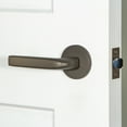 thumbnail image 2 of Viaggio Clobll_Prv_234_Rh Circolo Right Handed Solid Brass Privacy Door Lever Set - Chrome, 2 of 7