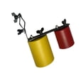 thumbnail image 4 of Cencerro bicolor con montaje ajustable, resistente, piezas de tambor afinadas, campana de doble montaje, hace ruido, para bandas de enseñanza escolar páginas, 4 of 8