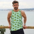thumbnail image 6 of Rateoe Froggs In The Lake Pattern Sleeveless Gym Shirt Muscle Tee Breathable Workout Shirt Slim-Fit Tank Quick Dry Fit Muscle Tank Top Bodybuilding Sleeveless T Shirt-, 6 of 7