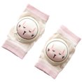 thumbnail image 1 of 1 par de rodilleras para gatear, rodilleras antideslizantes neutrales para bebés, rodilleras para niños pequeños, funda protectora de seguridad, 1 of 5
