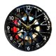 thumbnail image 1 of Reloj de pared con forma de rueda de coche, reloj colgante moderno, sin tictac, adorno decorativo de acrílico. 30 cm, 1 of 9