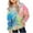 Light Green, variant on CONFREE Hoodies for Girl Long Sleeve Hooded Sweatshirt for Girls Trendy Tie Dye Prints Fashion Preppy Pullover Tops With Pocket