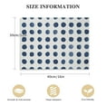 thumbnail image 2 of COMIO  Framed Canvas Print Wall Art Navy Blue White Geometric Dot Collage Abstract Shape Illustration Modern Art Decorative Nordic Multicolor for Living Room, Bedroom, Office - Natural, 2 of 5