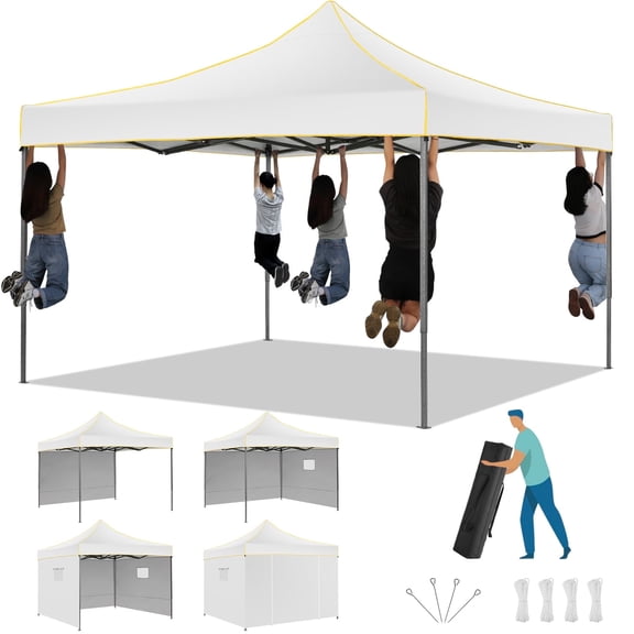 SANOPY 10'x10' Pop up Canopy Tent Anti-UV Waterproof Outdoor Gazebo Instant Party Wedding Backyard Canopy Tent Shade Shelter for Backyard, Patio, Parties