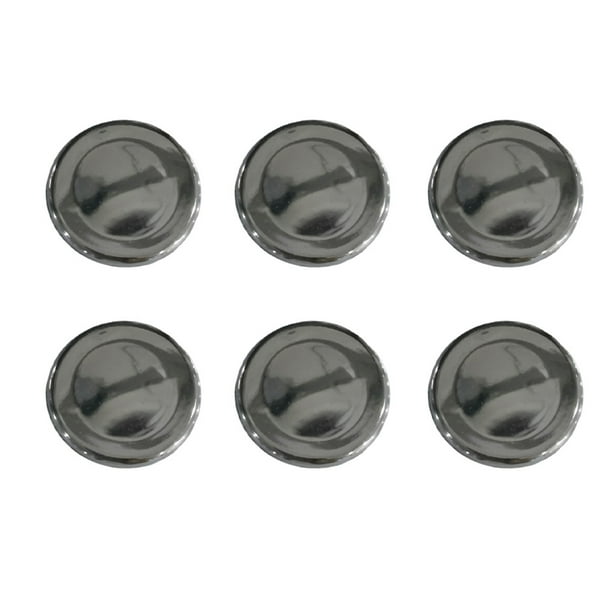 Matsuzay 6 piezas de anillos de cubierta de desbordamiento de fregadero de estilo moderno de oficina con filtro, orificio de lavabo de baño, Accesorios de baño Doble capa