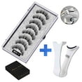 thumbnail image 3 of Magnetic Eyelashes, Reusable False Lashes, Natural Look Magnetic Eyelashes for Glamorous Eye Makeup, Comfortable Fit, Easy to Wear and Remove, Lightweight and Durable Eyelash Extension Kit with Curler, 3 of 6