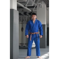 FLUORY Adult All Around Brazilian Jiu Jitsu BJJ Gi with Fluory Logo Embroidery no Belt