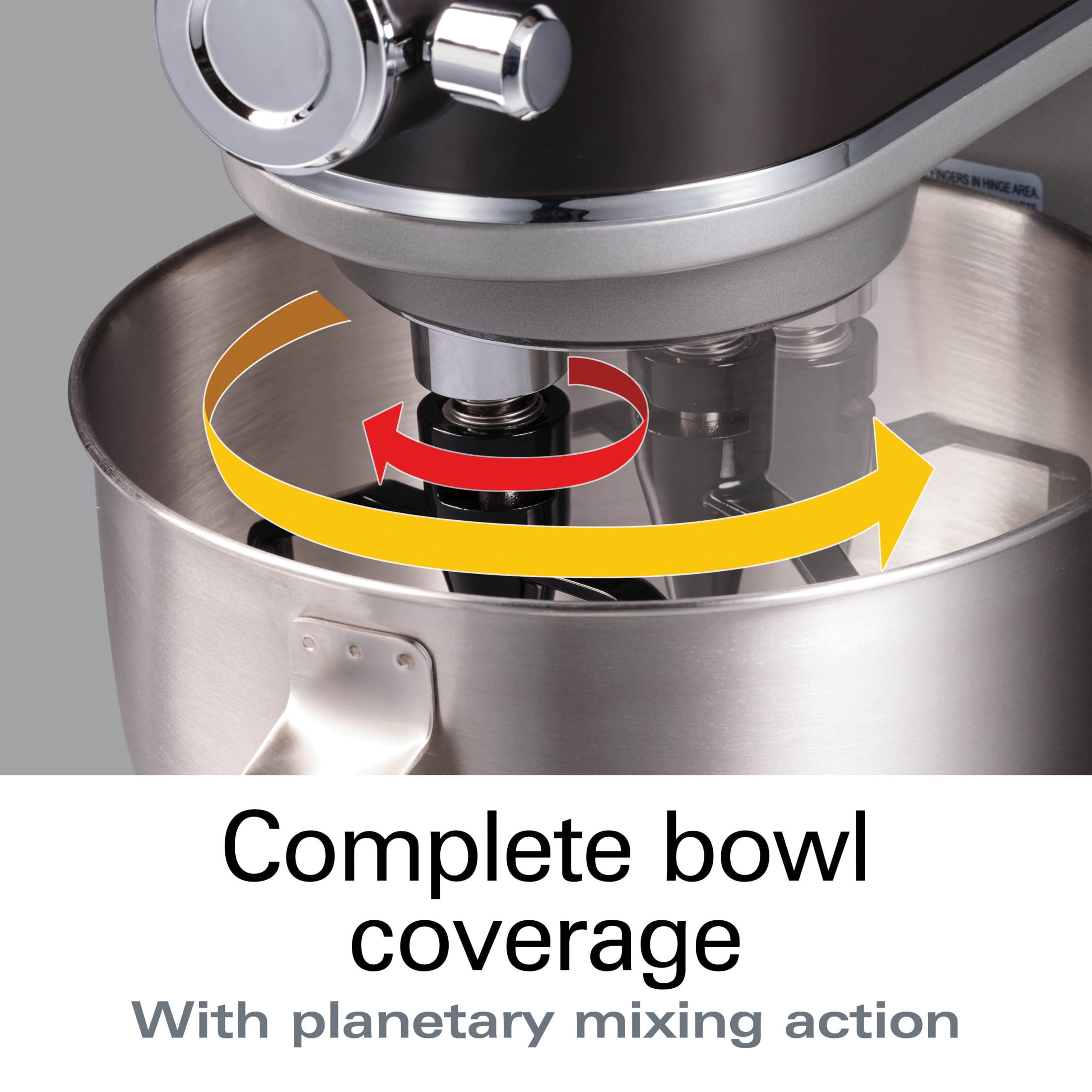 Hamilton Beach Professional 5 Quart Stand Mixer for Kitchen with Specialty Attachment Hub, 12 Speeds