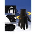 thumbnail image 4 of Gustave Unisex Winter Waterproof Warm Gloves Touch Screen Outdoor Gloves Cycling Ski Outdoor Full-finger Gloves "XXL", 4 of 8