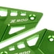 thumbnail image 3 of 2 piezas de protectores de estribos de aleación de aluminio para el talón trasero, protectores de reposapiés para Verde, 3 of 4
