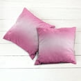 thumbnail image 6 of Ambesonne Ombre Throw Pillow Cover 2 Pack, Candy Inspired Art, 16", Pink, 6 of 7