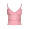 thumbnail image 3 of Maean Women's Tank Top V Neck Lace Trim Camisoles Spaghetti Strap Slim Undershirts Tops for Ladies, 3 of 7