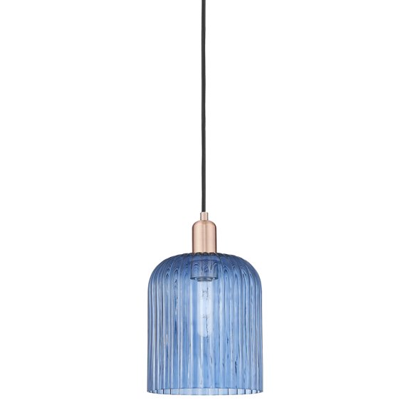 Innovations Lighting 716-1P-AC-G559-8BL Bridal Veil 8" Wide Mini Pendant - Antique Copper