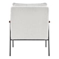 thumbnail image 4 of NPD Furniture Quinton 19.5" Fabric Plywood Accent Arm Chair in Beige, 4 of 10