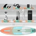 thumbnail image 5 of Quashley 11' x 34" Wide Inflatable Paddle Board SUP with Accessories, 5 of 8