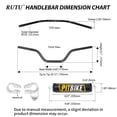 thumbnail image 2 of Manillar RUTU Upgrade Universal para moto de 22 mm, 2 of 6