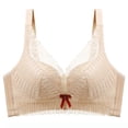 thumbnail image 1 of Bra for Women Seamless Solid Color Nylon Underwear with Adjustable Straps and Removable Padding, No Underwire, Wave Pattern Design, 1 of 5