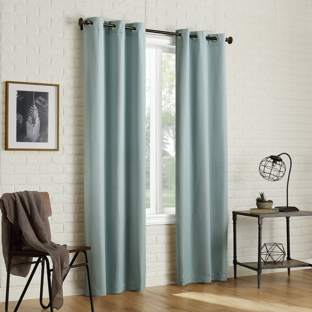 Sun Zero 2pack Arlo Textured Thermal Insulated Grommet Curtain Panel
