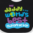 thumbnail image 4 of Inktastic Chiropractor Daddy Boys or Girls Baby Bib, 4 of 4