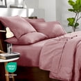 thumbnail image 6 of Bare Home 5-Piece Heathered Bed in a Bag, Twin XL, Heather Rosewood, 6 of 10