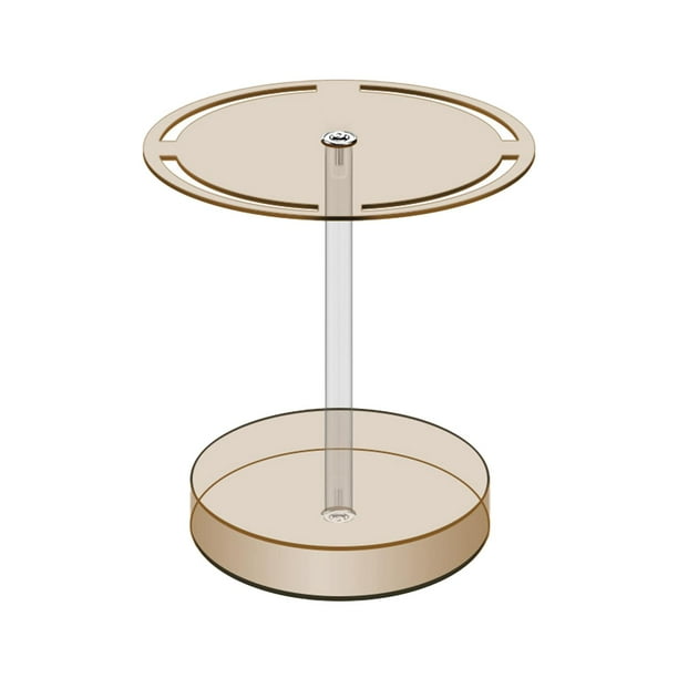 Soporte de exhibición Yuyangstore para gafas acrílico giratorio 360 grados transparente marrón claro