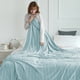 thumbnail image 5 of Cálida Manta Doble de Piel Raschel, Abrazadora, para Cama, Sofa, 200x150cm, Impermeable, suave, apta para invierno, cojín térmico, portátil, tejido grueso, para dormitorio, alta visibilidad, 5 of 9