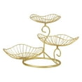 thumbnail image 4 of Vegetable Fruit Basket Bowl Holder Display Stand with an Elegant Gold Finish for Kitchen Decor and Pantry Food Storage, 4 of 9