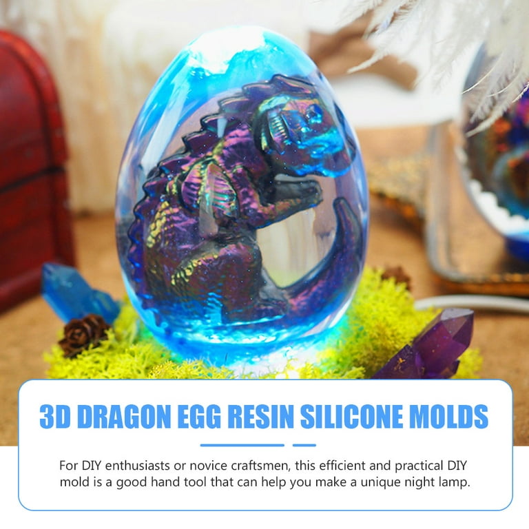 3D Egg Shape Silicone Mold, Resin Silicone Mold
