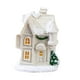 thumbnail image 2 of Casa navideña luminosa, adornos luminosos, adornos navideños de resina blanca, Estilo H, 2 of 9