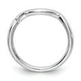 thumbnail image 2 of 14K White Gold Ring Band Wedding Only Polished Contour, 2 of 8