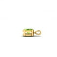 thumbnail image 4 of Pure Elegance Dazzling 0.40 Ct Green Peridot Oval Cut Bezal Set Solitaire Pendant Necklace In 925 Silver 14K White Gold Over For Women, 4 of 6