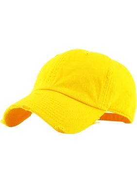 Washed Solid Vintage Distressed Cotton Dad Hat Adjustable Baseball Cap Polo Style